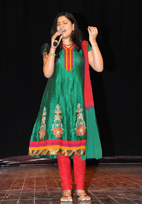singer geetha madhuri at eega audio launch